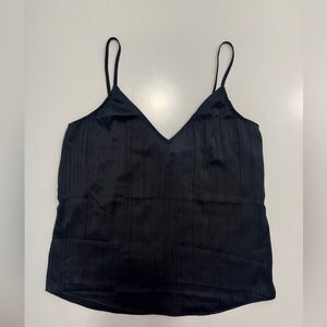 GAP Black Satin V-Neck Camisole